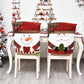 🎄🪑 Housse de Chaise de Noël avec Motifs Festifs – Tissu Doux en Lin, Protectrice et Entretien Facile