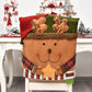 🎄🪑 Housse de Chaise de Noël avec Motifs Festifs – Tissu Doux en Lin, Protectrice et Entretien Facile