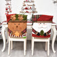 🎄🪑 Housse de Chaise de Noël avec Motifs Festifs – Tissu Doux en Lin, Protectrice et Entretien Facile