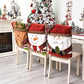 🎄🪑 Housse de Chaise de Noël avec Motifs Festifs – Tissu Doux en Lin, Protectrice et Entretien Facile
