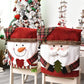 🎄🪑 Housse de Chaise de Noël avec Motifs Festifs – Tissu Doux en Lin, Protectrice et Entretien Facile