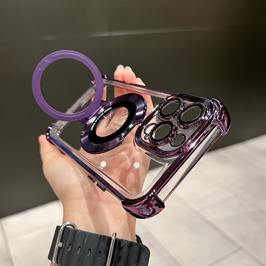 Airbag de protection contre les chutes, Avec Support, Magnétique Coque  pour iPhone
