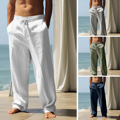 💐60% DE RÉDUCTION ! Pantalon Lin Ample Homme – Liberté de Mouvement & Brise Légère 🌬️🕊️【Offre Limitée】
