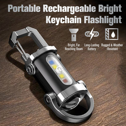 💡 Soleil de Poche | Lampe Torche Porte-Clés Rechargeable | Toujours sur Vous & 7 Modes 🔦【-50%】