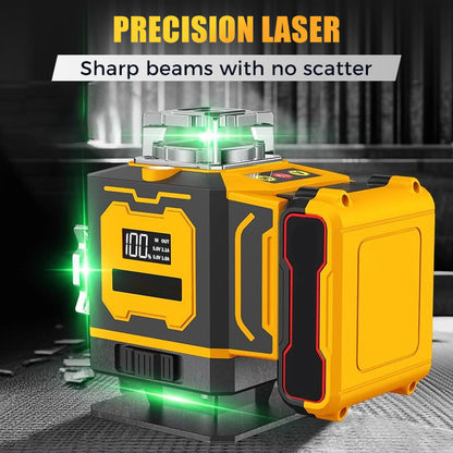 📐🔋 OFFRE LIMITÉE 50% DE RÉDUCTION! Niveau Laser Haute Technologie – Fréquence Variable, Faisceau Sans Diffusion, Épaisseur de Ligne Réglable par Toucher, Télécommande, Écran Lumineux – Indispensable sur les Chantiers 🛠️🏗️