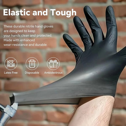 🧤🛡️ Gants jetables en nitrile – Souples, antidérapants et adaptés à différents travaux