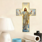 📢📢50% DE RÉDUCTION ! ✨🔥Décoration murale rétro avec croix représentant Jésus-Christ