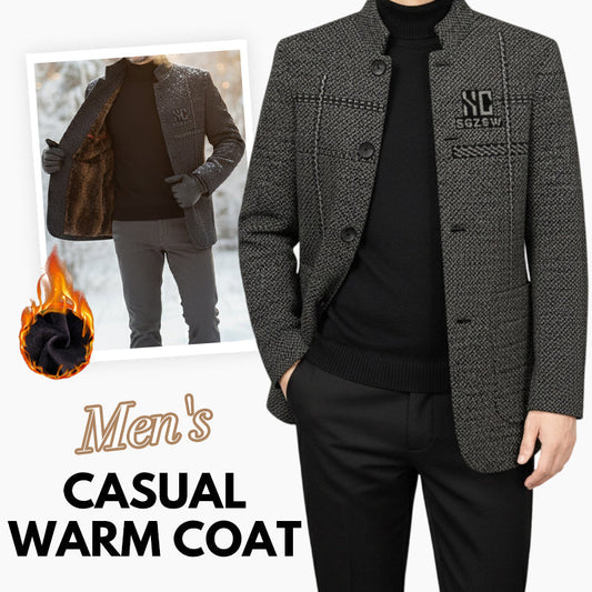 ❄️ Soldes d'hiver 🔥 Manteau court chaud et décontracté pour homme