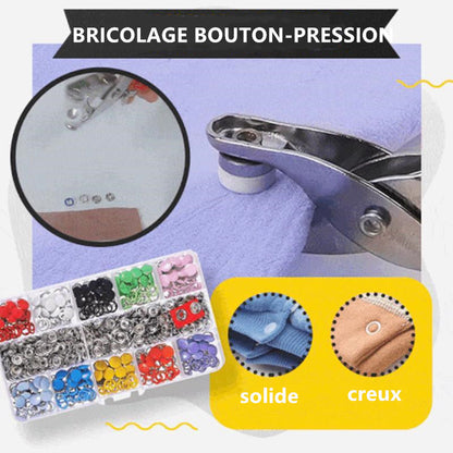 ✨ Nouveauté 2026 | Kit Boutons Pression DIY | Créez, Réparez, Colorez ! 🌈【-56%】