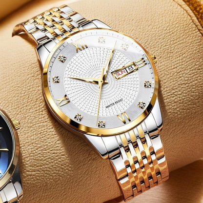 ⏳Soldes de fin d'année : 60 % de réduction 🌊 Oubliez l’eau, vivez librement – Montre étanche professionnelle en acier inoxydable