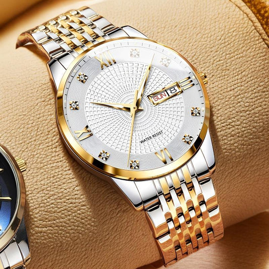 ⏳Soldes de fin d'année : 60 % de réduction 🌊 Oubliez l’eau, vivez librement – Montre étanche professionnelle en acier inoxydable