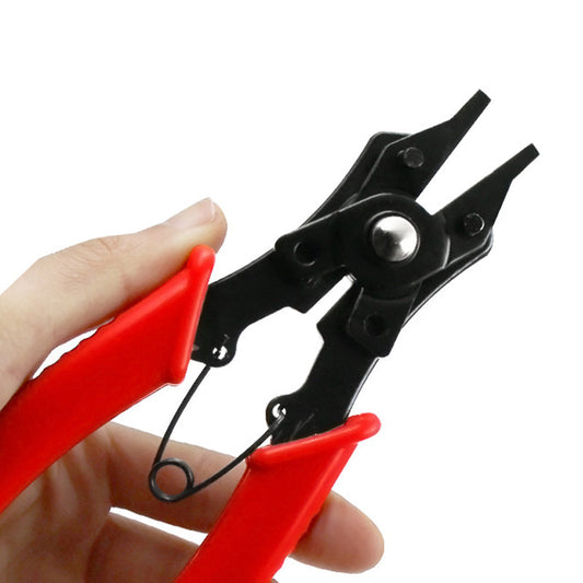 🔧 50% DE RÉDUCTION ✨ Jeu de pinces à circlips 4 en 1 – Acier haut carbone & têtes interchangeables – Idéal pour mécanique auto, moto ou réparation industrielle – prises interne/externe ⚙️