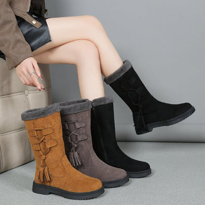 📢📢60 % de réduction !!! 👢 Dernière chance : soldes d'hiver 🛍️✨ Bottes chaudes pour femmes avec fermeture éclair latérale