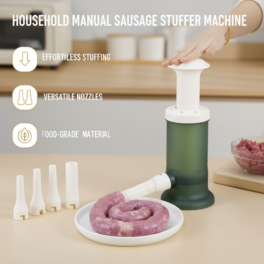 📢📢58% de réduction !!! 🌭Soldes de Noël à moitié prix ! Machine à Saucisses Manuel – Embossage Facile & Nettoyage Rapide, Parfaite pour Cuisine Familiale 🏠✨