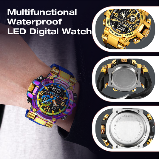 📢📢66 % de réduction !!!⌚️Montre numérique LED multifonctionnelle étanche