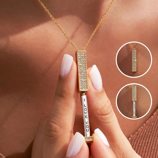 ⛄ Offre Spéciale Hiver：60 % de réduction ! ✨Le Célèbre Collier « Je t’aime » 【OFFRE LIMITÉE】