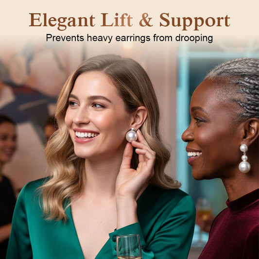 💎 60 % de réduction！📌Anti-Chute & Confort Max – Support pour boucles d'oreilles invisible【Taille Universelle】
