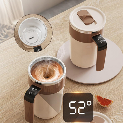 📢📢50% de réduction ! ☕️ L‘Allié de l‘Hiver : Mug Intelligent 400ML qui Mélange Tout Seul - Idée Cadeau