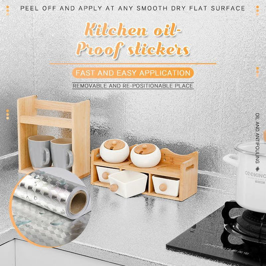 🍳🔥 ACHETEZ 1, OBTENEZ 1 GRATUIT ! Papier Peint Cuisine – Aluminium, Autocollant, Facile à Poser – Anti-Graisse, Résistant à la Chaleur & Amovible, Parfait pour Crédence, Plan de Travail ou Rénovation de Meubles 🧽✨