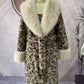 📢📢70% DE RÉDUCTION ! 🐆 Fausse Fourrure Léopard Luxueuse : Manteau Doux à la Silhouette Cintrée 【PROMO HIVER】