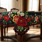 🌸🛒 -50% ! 🏵️Nappe Mexicaine à Fleurs Bord Festonné – Polyester, Anti-Déversement & Imprimé Vibrant