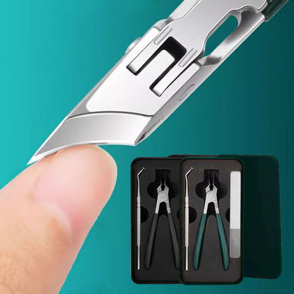 🔥 Tendance 2026 | Coffret de 3 Coupe-Ongles à Biseau Anti-Projections | Fini les Éclaboussures 📈【Promo -50%】