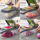 ✨ Tendance 2026 | Coupe-Fruits & Légumes | Trancher, Hacher, Créer 🥑【-50%】
