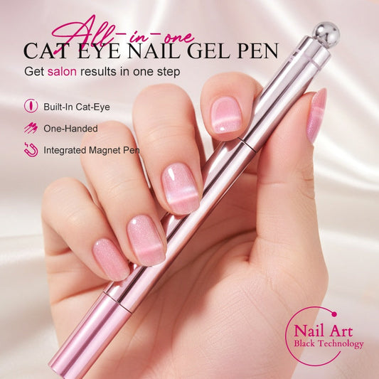 💅 Stylo Gel « Œil de Chat » Tout-en-Un - Effet Professionnel à la Maison ✨【-60%】