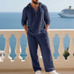 🔥60% DE RÉDUCTION ! Ensemble Homme Décontracté – Sweat & Pantalon Lin, Parfait pour le Quotidien 🏠☀️【Offre Flash】