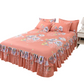 🌹 Romantisme au Lit - Jupe de Lit à Volants 3 Pièces - Tombé Élégant & Changement Facile 【Offre limitée】🛏️