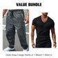 🏕️ NOUVEAUTÉ 2026 | Pantalon Cargo Outdoor Homme | Respirant & Poches Multiples ✨【T-shirt OFFERT】