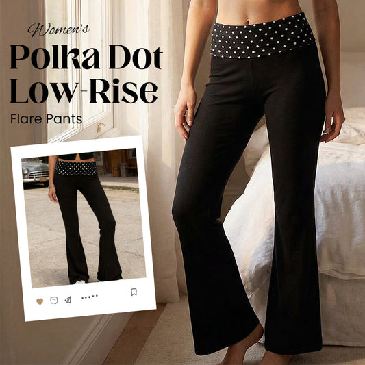 🌼 Confort & Légèreté Quotidiens - Pantalon Large à Pois pour Femme - Coupe Flare Élégante et Confy