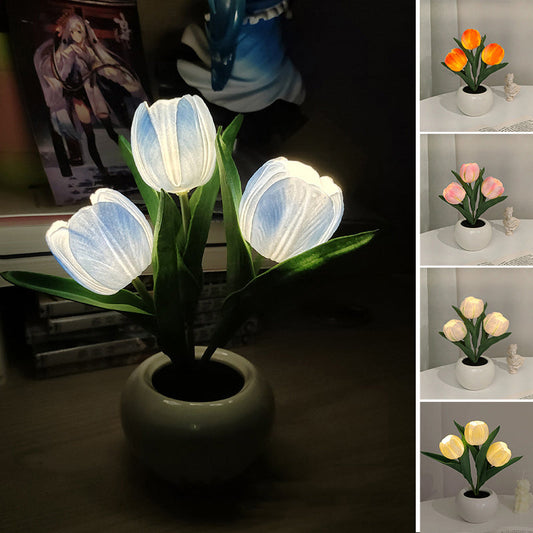 💡 50% DE RÉDUCTION ! Veilleuse LED Tulipe – Idéale pour Sommeil Paisible 😴💤【Offre Flash】