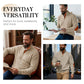 ✨ Basique Raffiné | Sweat-shirt Homme à Col Jacquard Texturé 👔【Nouveauté】