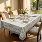 🌺 Ambiance Élégante à Table | Nappe Fleurie en Relief | Pour Dîners & Fêtes 🎀【Promo -50%】