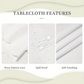 🌺 Ambiance Élégante à Table | Nappe Fleurie en Relief | Pour Dîners & Fêtes 🎀【Promo -50%】