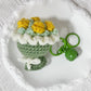 💐 Un Mini Jardin à Porter | Porte-clés Fleuri en Crochet 🔑【Promo -50%】