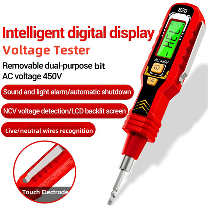 ⚡ Innovation 2026 | Détecteur de Tension Sans Contact | Écran LCD & Double Alerte 🛡️【-50%】