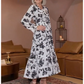 🌺 Vague Bohème Romantique | Robe Longue à Volants Fleurie 💃【-60%】