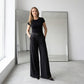 🛋️ Confort Absolu & Luxe Quotidien | Pantalon Palazzo Ceinturé Large ☁️【Promo -50%】
