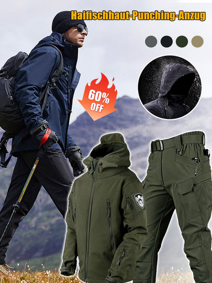 🔥 Chaleur Extreme en Montagne | Veste Softshell Rembourrée Épaisse ❄️【Soldes -60%】