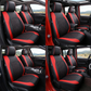 🚗💺 -50% ! 🏅Lot de 9 Housses de Siège Auto – Cuir Synthétique, Compatible Airbag & Ajustement Universel.