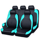 🚗💺 -50% ! 🏅Lot de 9 Housses de Siège Auto – Cuir Synthétique, Compatible Airbag & Ajustement Universel.