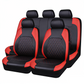 🚗💺 -50% ! 🏅Lot de 9 Housses de Siège Auto – Cuir Synthétique, Compatible Airbag & Ajustement Universel.