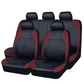 🚗💺 -50% ! 🏅Lot de 9 Housses de Siège Auto – Cuir Synthétique, Compatible Airbag & Ajustement Universel.