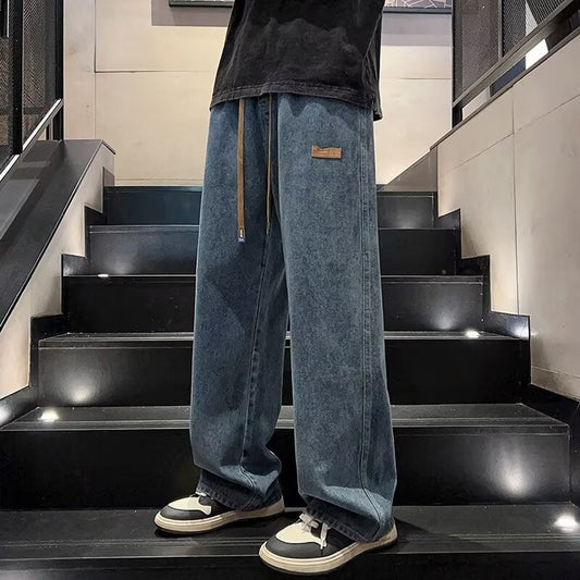 🕺 Style Détendu Urbain | Pantalon Denim Large Homme | Look Street Facile 💎【-60%】
