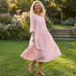 ✨ 2026 Nouveauté | Robe Midi Brodée Décontractée | Chic Quotidien 🌸【2 + Livraison OFFERTE】