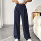 💐60% DE RÉDUCTION ! Pantalon Large Taille Haute – Tissu Doux, Confort Absolu 🌸☁️【Offre Limitée】