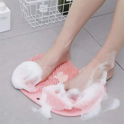 🚿🦶 Tapis de Douche Massant Pieds & Dos – Nettoyage Sans Se Baisser, Ventouses Antidérapantes et Exfoliation Douce