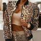 💐50% DE RÉDUCTION ! Veste Léopard à Paillettes – Brillez en Soirée ✨🪩【Stock Limité】